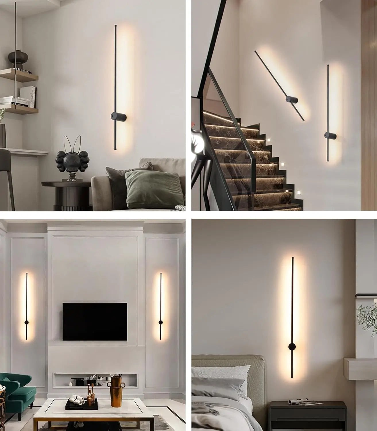 Trådlös vägglampa med modern design