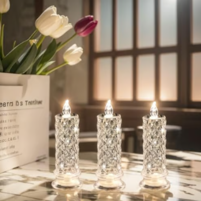 Romantiska LED-ljus – förpackning med 4 st