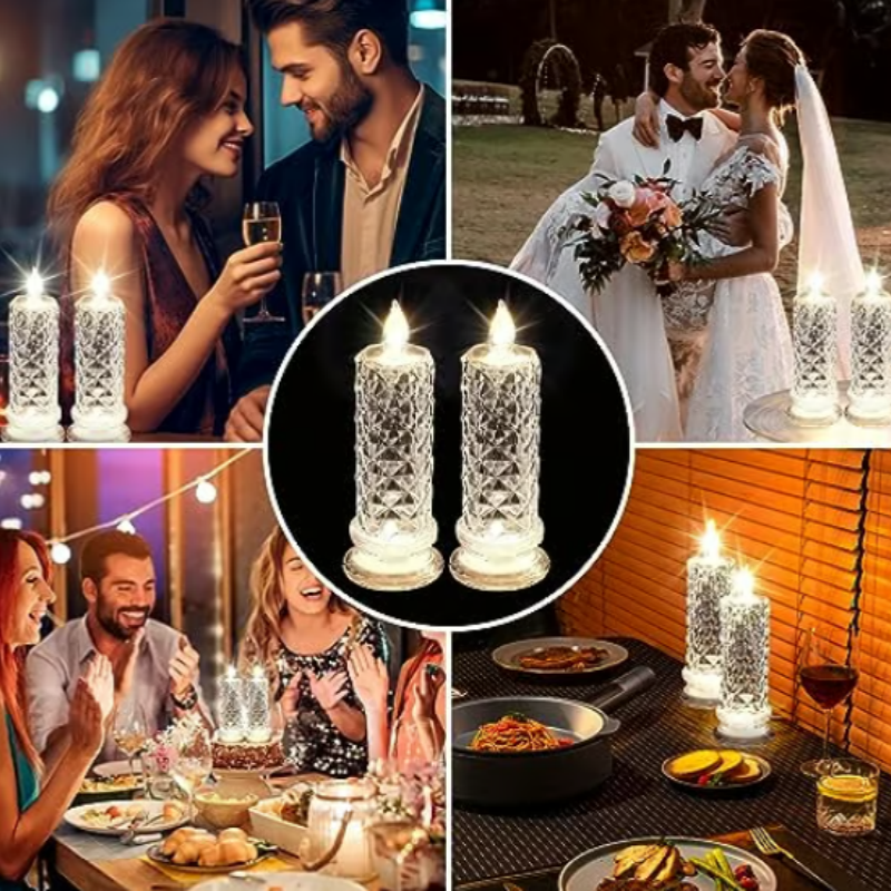 Romantiska LED-ljus – förpackning med 4 st