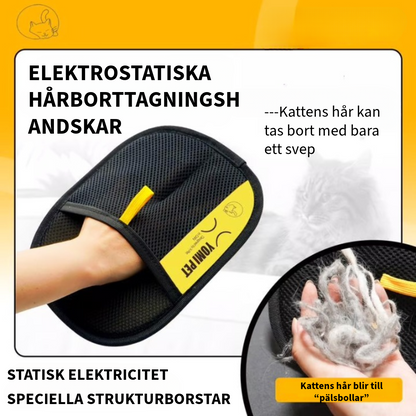 Elektrostatisk hårborttagningshandske