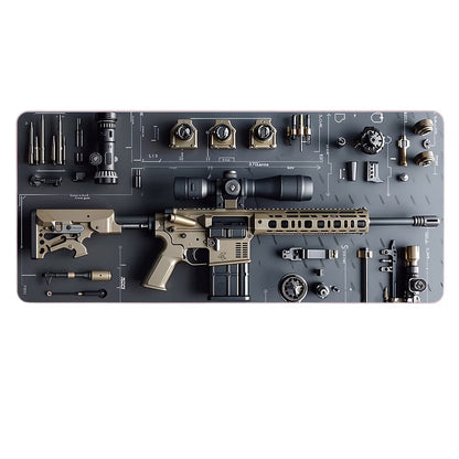 3D militär skrivbordsmatta