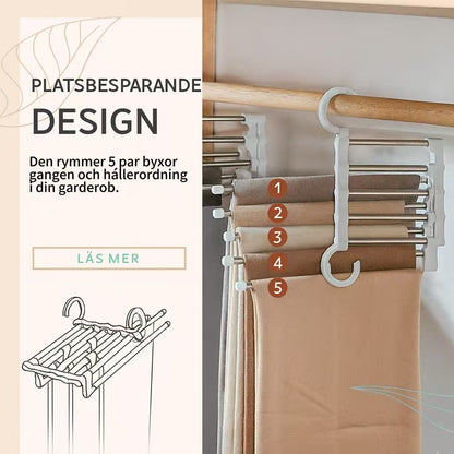 Multifunktionell byxhängare – Rensa upp din garderob