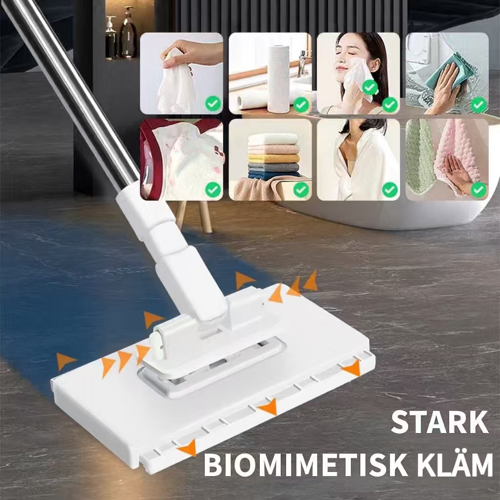 Damm Mopp för engångsbruk med 4 återanvändbara dukar