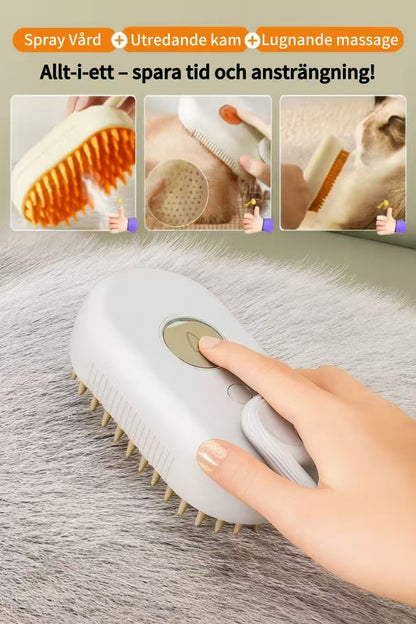 Ångkam för husdjur