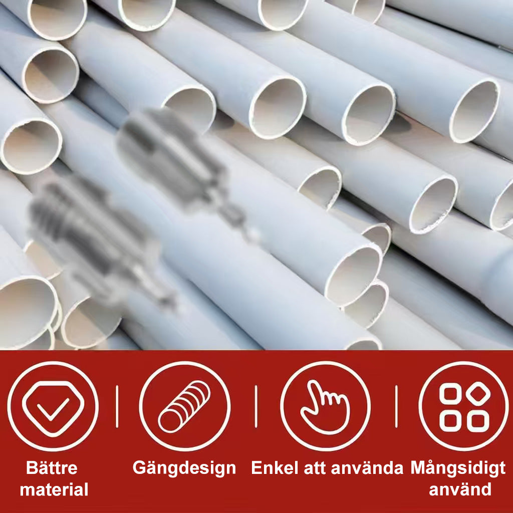 Invändigt och utvändigt gängverktyg för PVC-rör