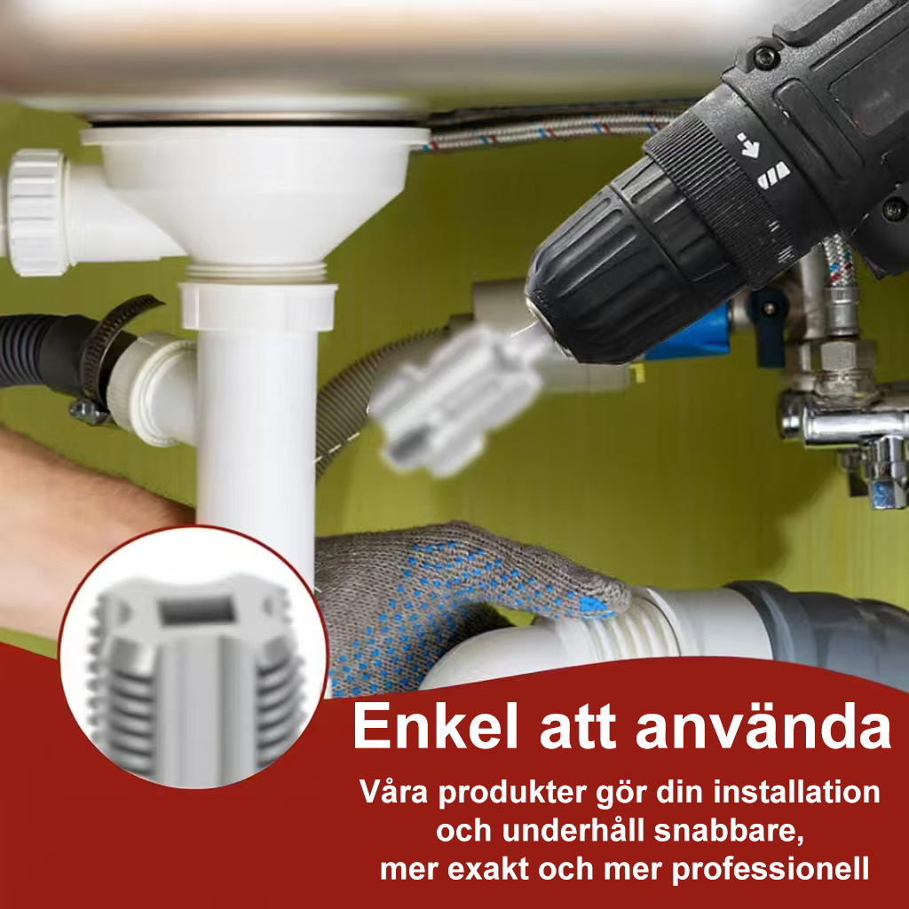 Invändigt och utvändigt gängverktyg för PVC-rör