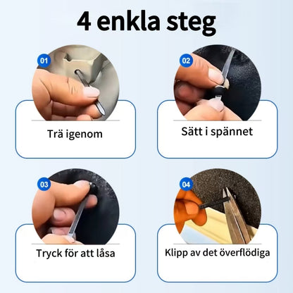 Återanvändbara nylon kabelband – 50-pack