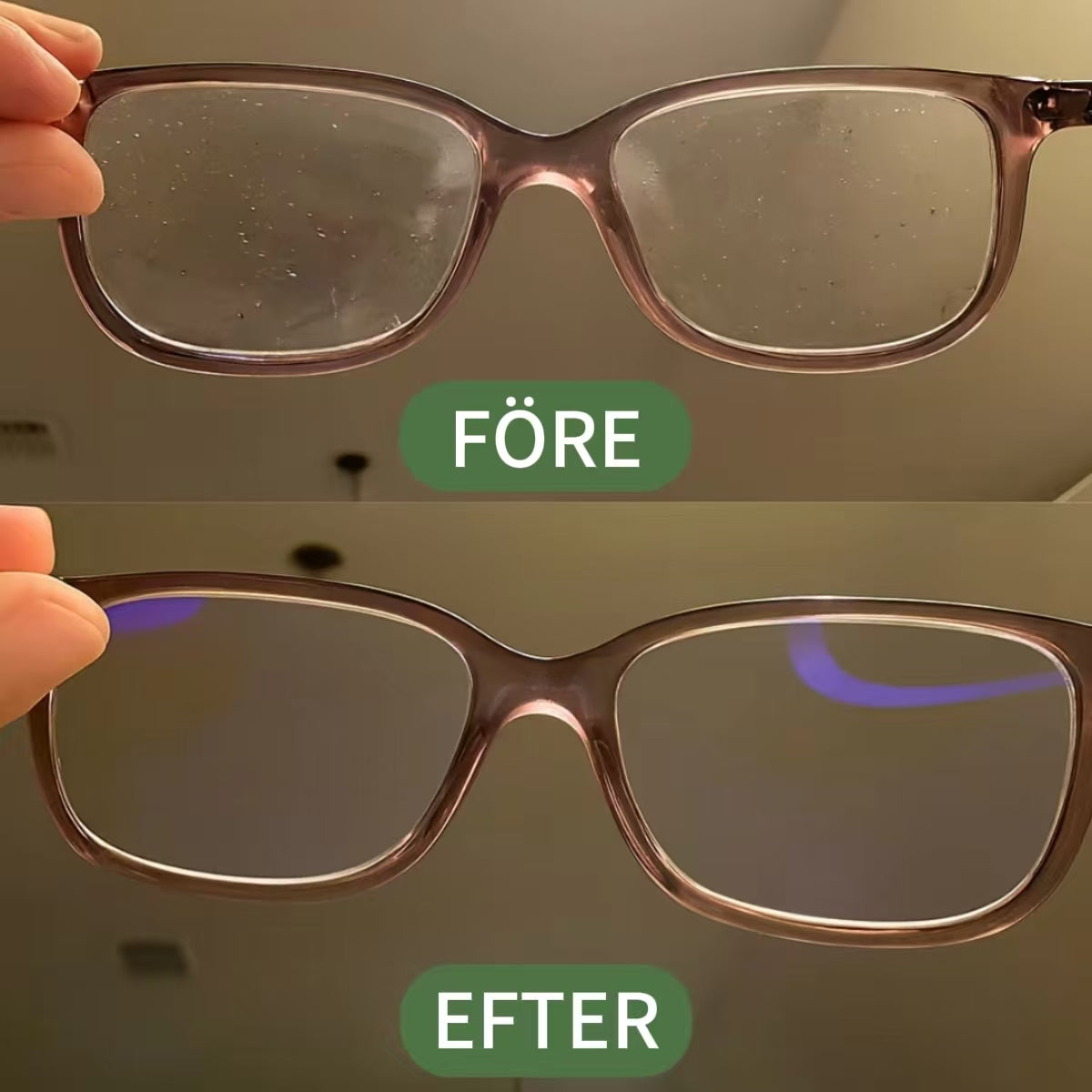 Ultraljudsrengörare för glasögon och smycken