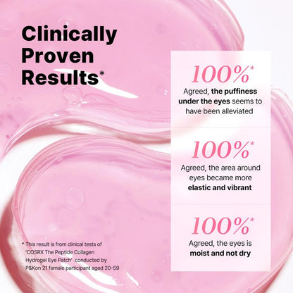 Peptid- och kollagen ögonpads mot påsar (60 st)