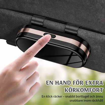 Bilglasögonhållare