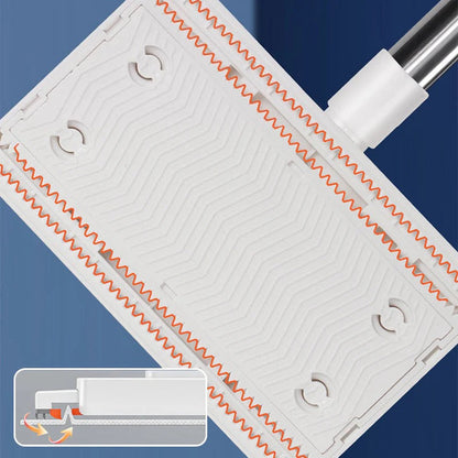 Damm Mopp för engångsbruk med 4 återanvändbara dukar