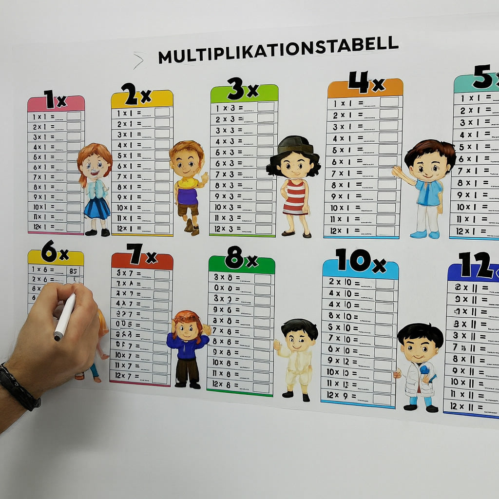 Återanvändbar övningstavla: inlärningsark