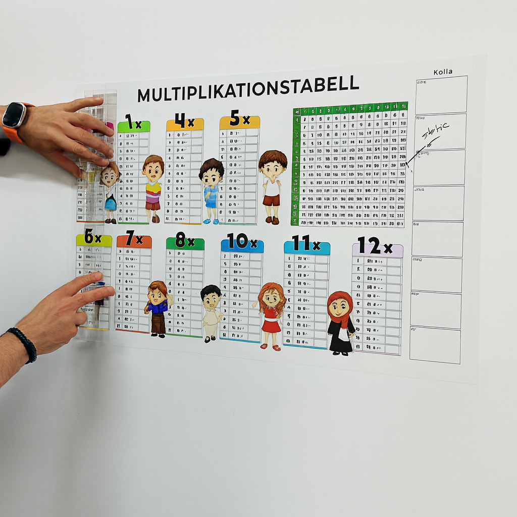 Återanvändbar övningstavla: inlärningsark