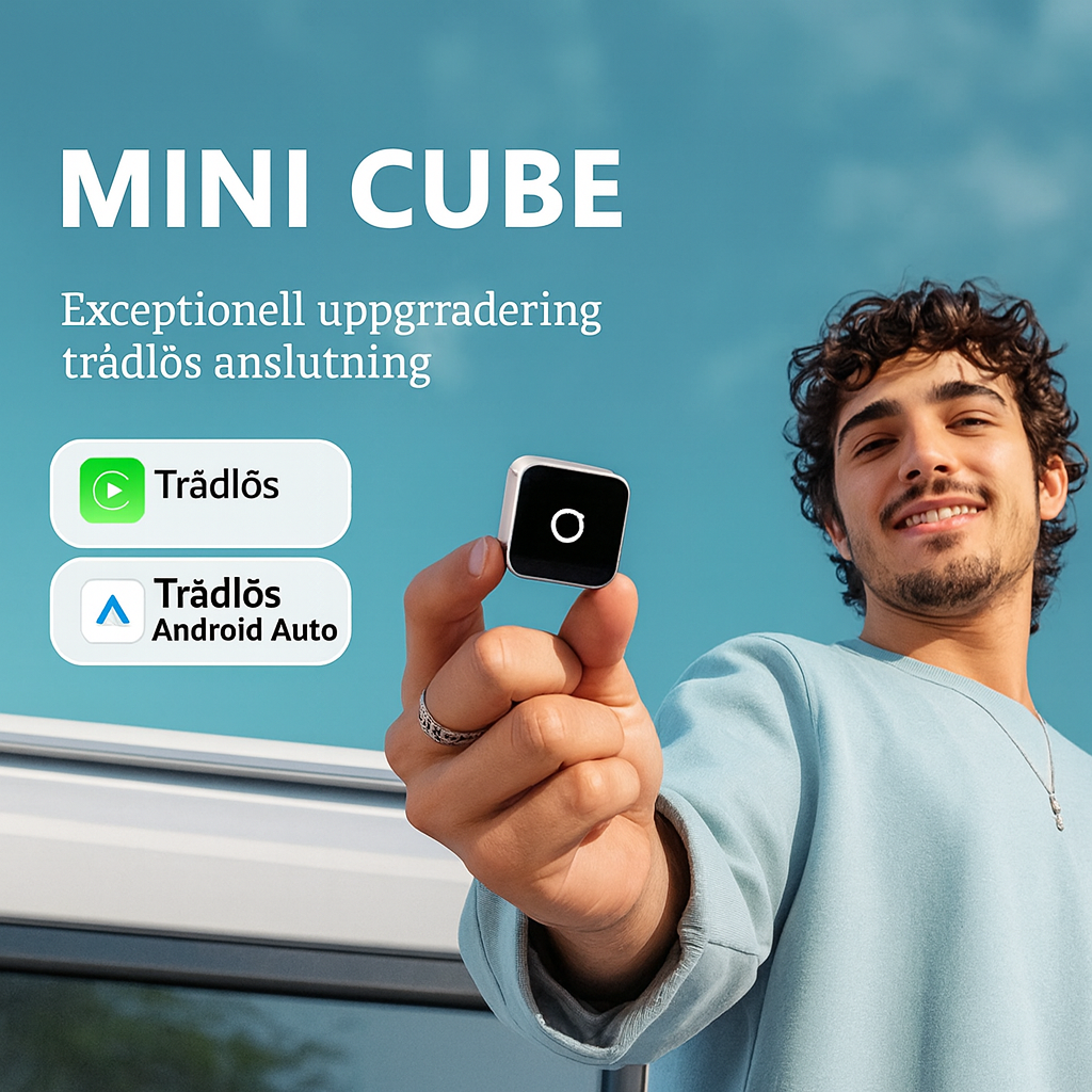Ultra Cube – Trådlös adapter för CarPlay och Android Auto