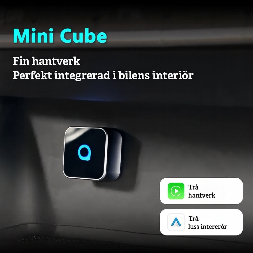 Ultra Cube – Trådlös adapter för CarPlay och Android Auto