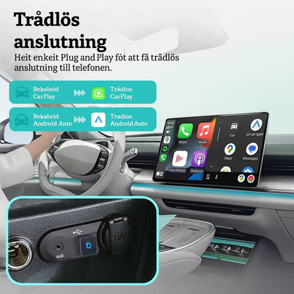 Ultra Cube – Trådlös adapter för CarPlay och Android Auto
