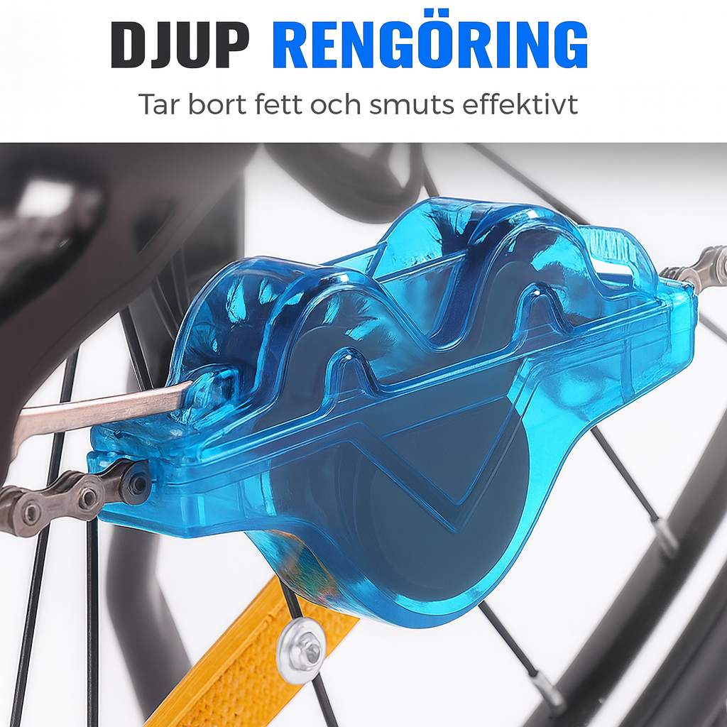 Professionellt kedje rengöringsverktyg för cyklar – rengör din kedja enkelt!