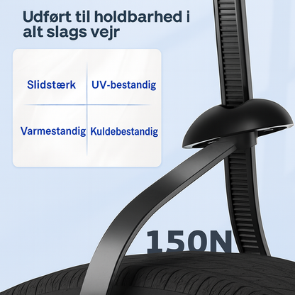 Återanvändbara nylon kabelband – 50-pack