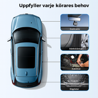 Återanvändbara nylon kabelband – 50-pack