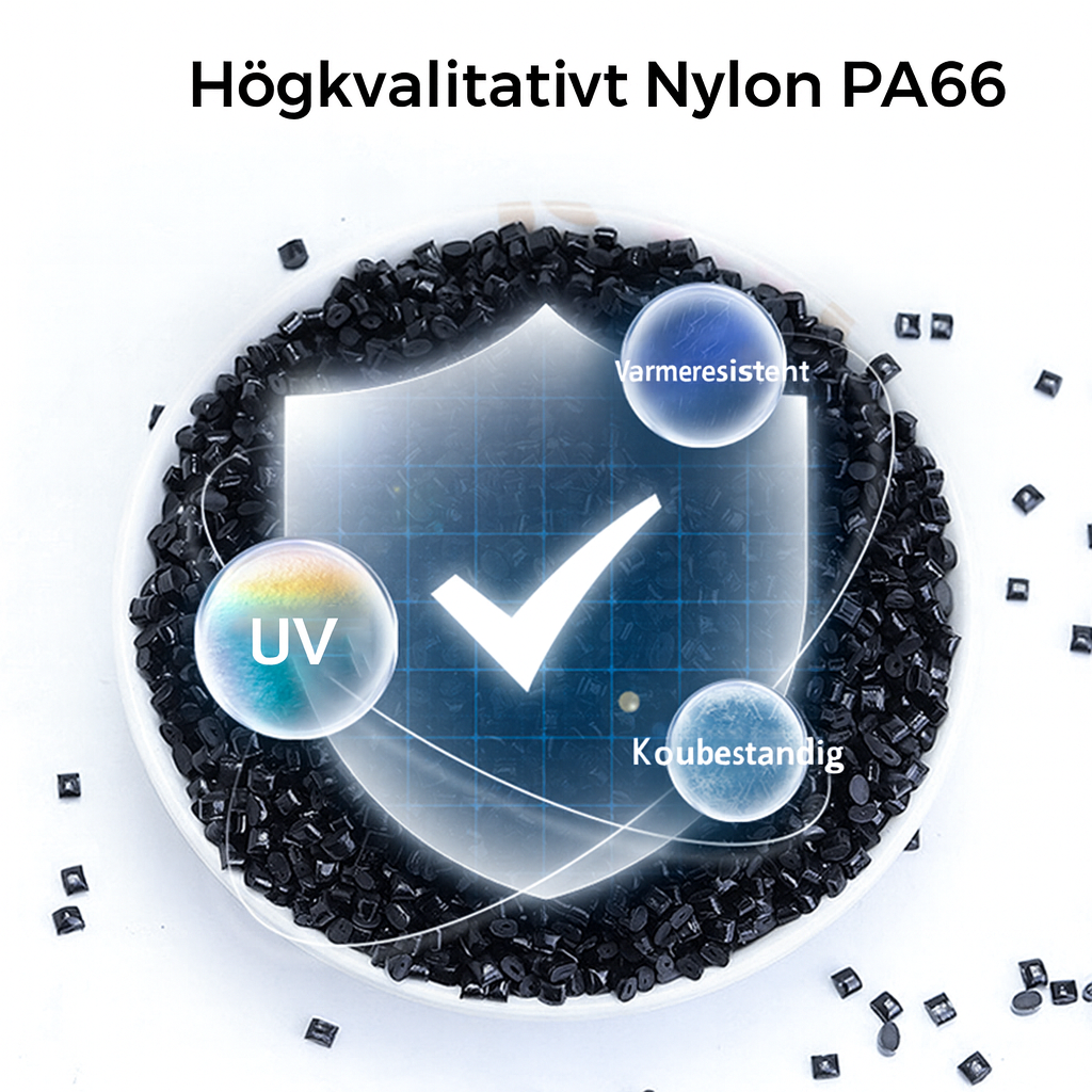 Återanvändbara nylon kabelband – 50-pack