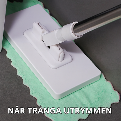 Damm Mopp för engångsbruk med 4 återanvändbara dukar