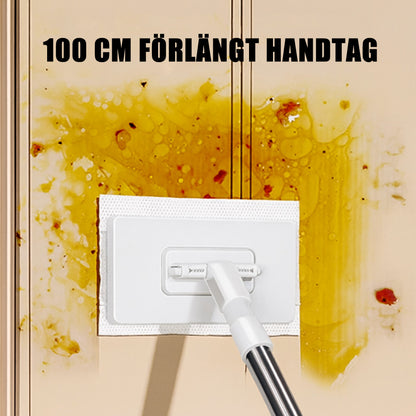 Damm Mopp för engångsbruk med 4 återanvändbara dukar