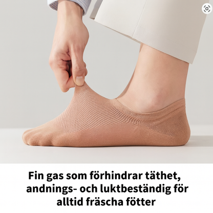 Bekväma, andningsbara strumpor utan tryck eller åtsittande