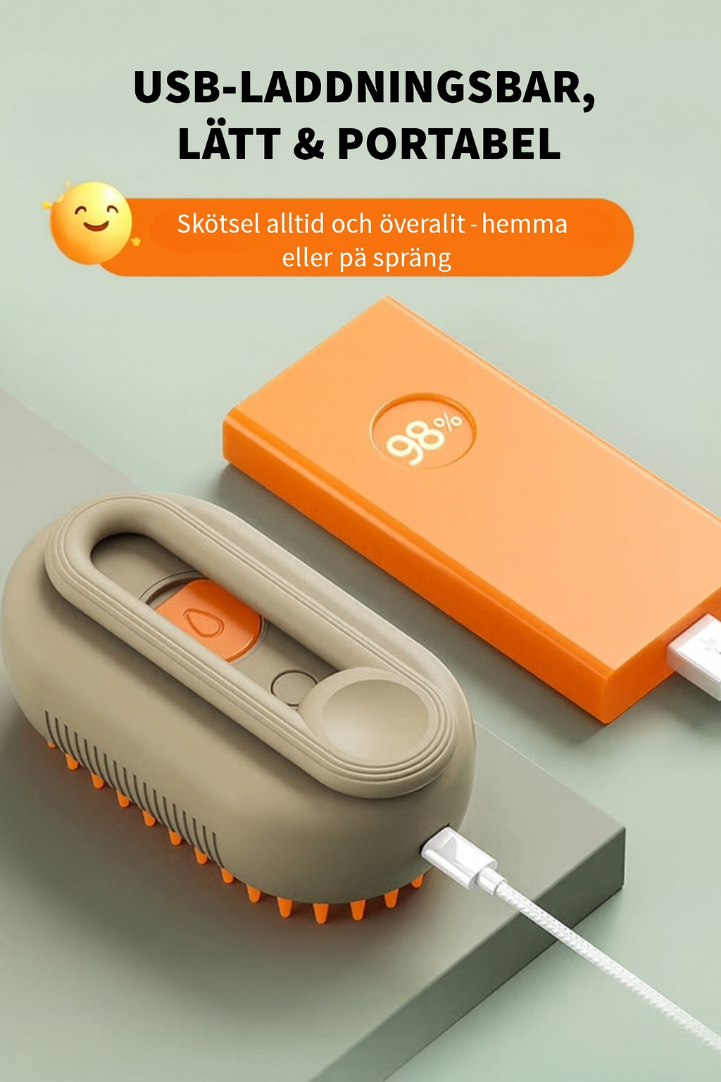 Ångkam för husdjur