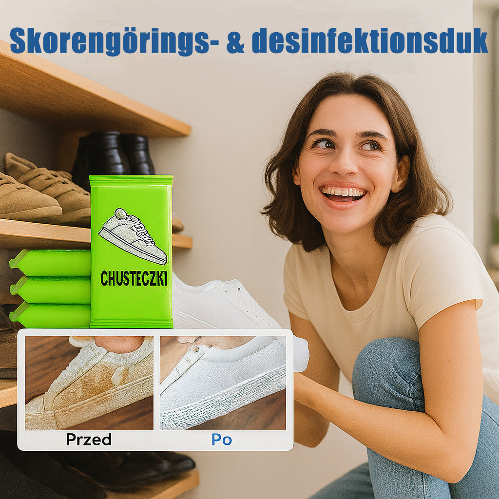Snabb-rengörande skodukar – 1 set (3 st)