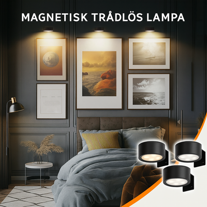Magnetisk trådlös lampa – 1 set [3 st]