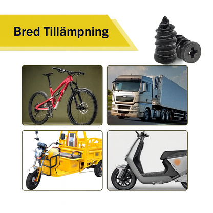 Vakuum däckreparations pluggar i gummi