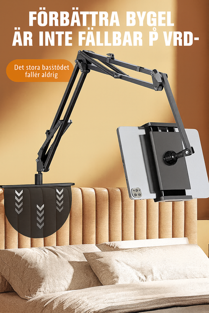 Dold sänghållare – utdragbart stativ för telefon och surfplatta