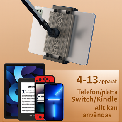 Dold sänghållare – utdragbart stativ för telefon och surfplatta