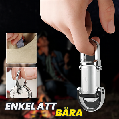 1200LM mini ficklampa med nyckelring – superljus & vattentät