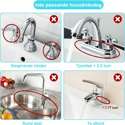 Hopfällbar stänkskyddsmatta för kranen – håller bänken torr