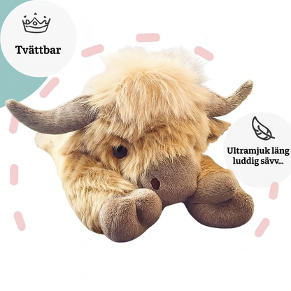Mjukisdjur Highland Ko – söt och kramvänlig