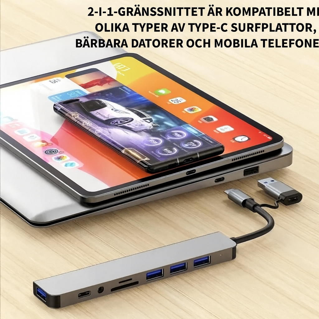 8-i-2 USB-hubb