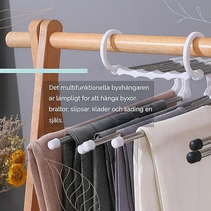 Multifunktionell byxhängare – Rensa upp din garderob