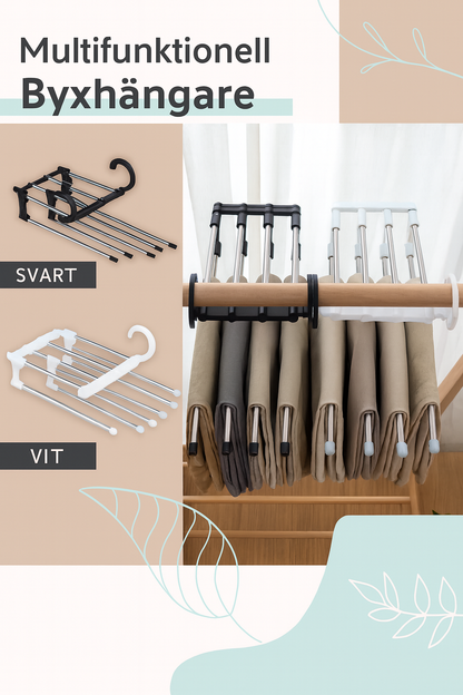 Multifunktionell byxhängare – Rensa upp din garderob