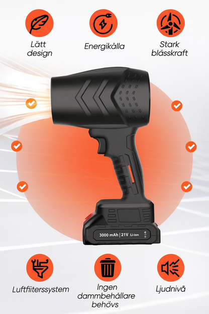 Trådlös kraftfull blåsare