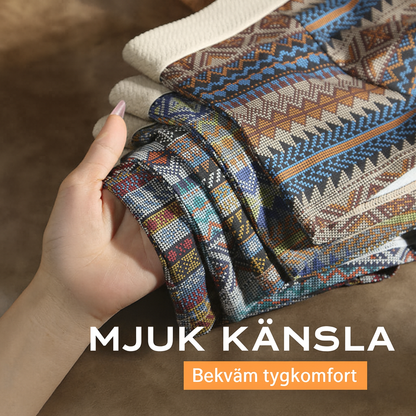 Andningsbara boxershorts för herr med geometriskt mönster – 1 set (3 st)