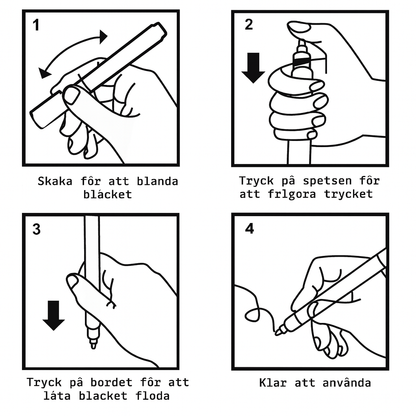 Magiska glitterpennor