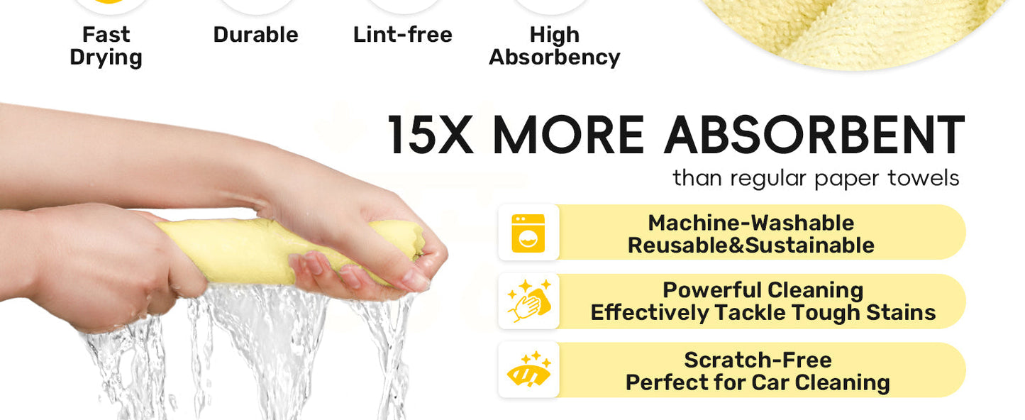 Återanvändningsbart mikrofiber kökspapper