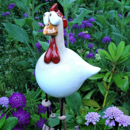 Dekorativa trädgårdshöns