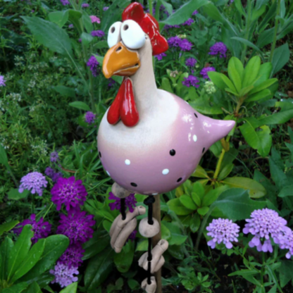 Dekorativa trädgårdshöns