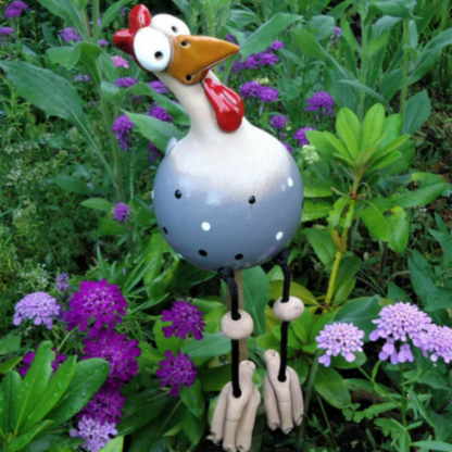 Dekorativa trädgårdshöns