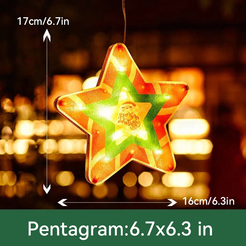 Jul-fönster hänglampa