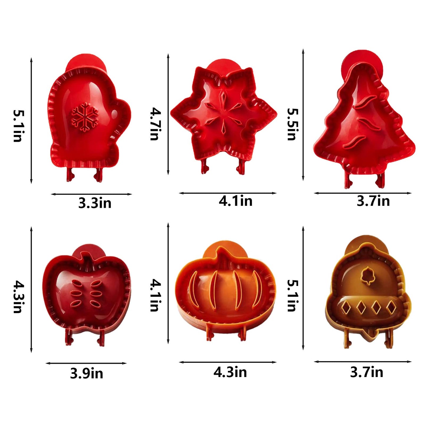 Set med [9] mini pajformar för festliga bakverk