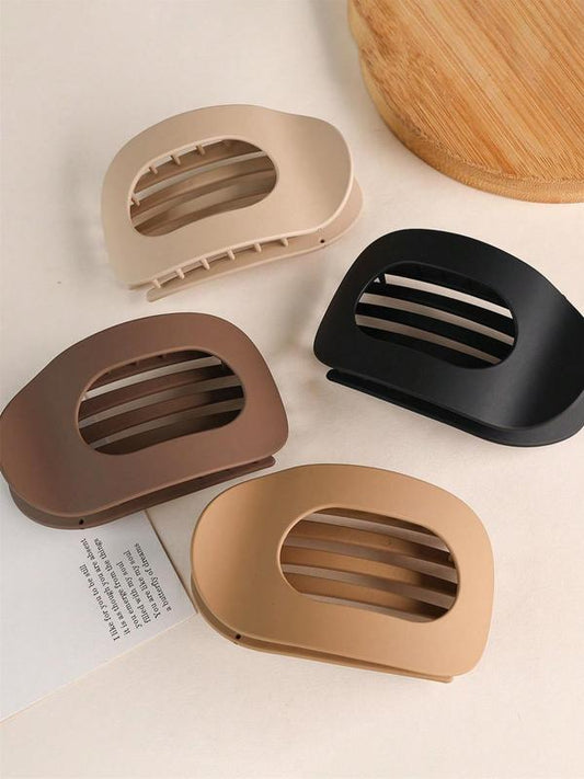 Enfärgade hårklämmor – 1 set (4 stycken)