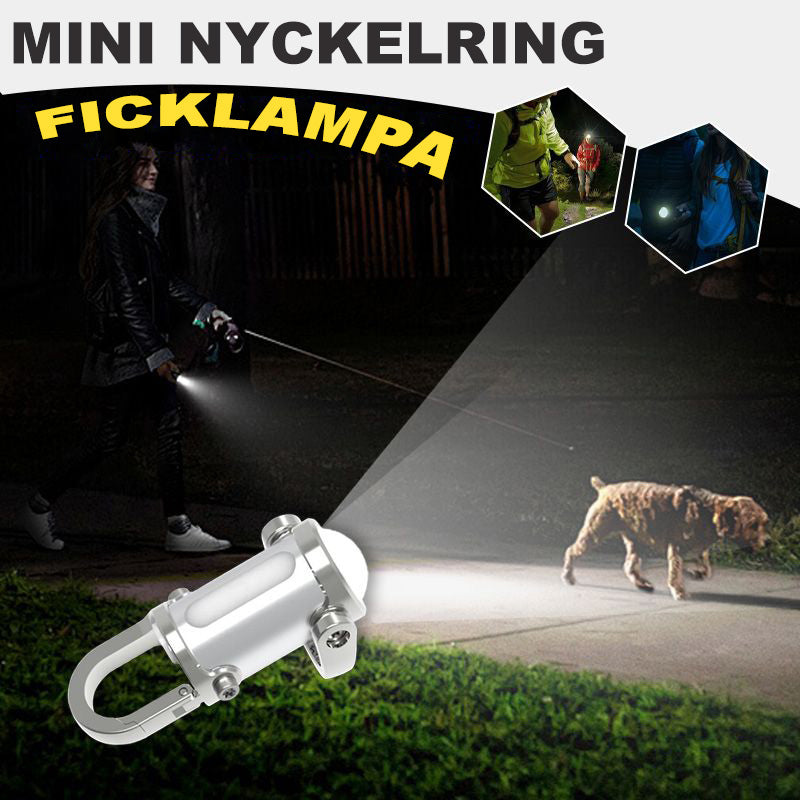 1200LM mini ficklampa med nyckelring – superljus & vattentät